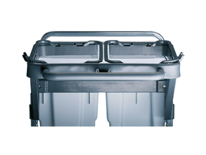 Reinigungsgeräte -Müllsackdeckel, 70L, mit 4 Farbclips, hellgrau, 1 St.