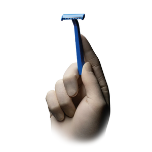 Medizinische Produkte -Einmalrasierer 100er einschneidig, blau, 1 Pk.