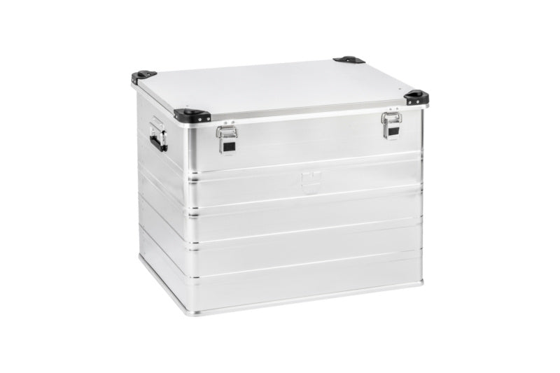 Aluminiumbox-ALUBOX-DECKEL mit robustem Design und fest schließendem Deckel für Werkzeuge.
