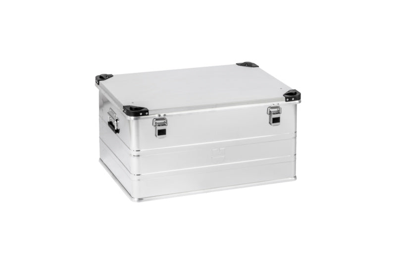 Aluminiumbox-ALUBOX-DECKEL mit robustem Design und fest schließendem Deckel zur Aufbewahrung von Werkzeugen.