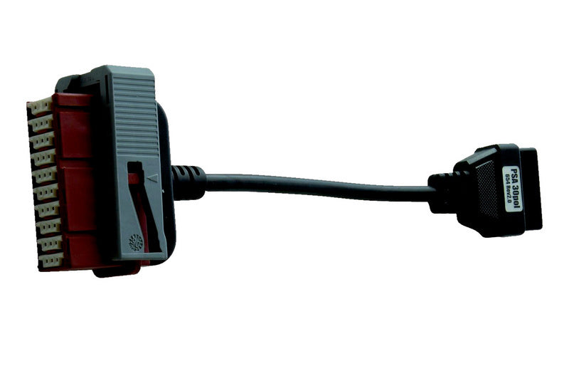 Robustes Diagnosekabel für Fahrzeugdiagnose mit isolierten Drähten und flexibler Kabellänge.