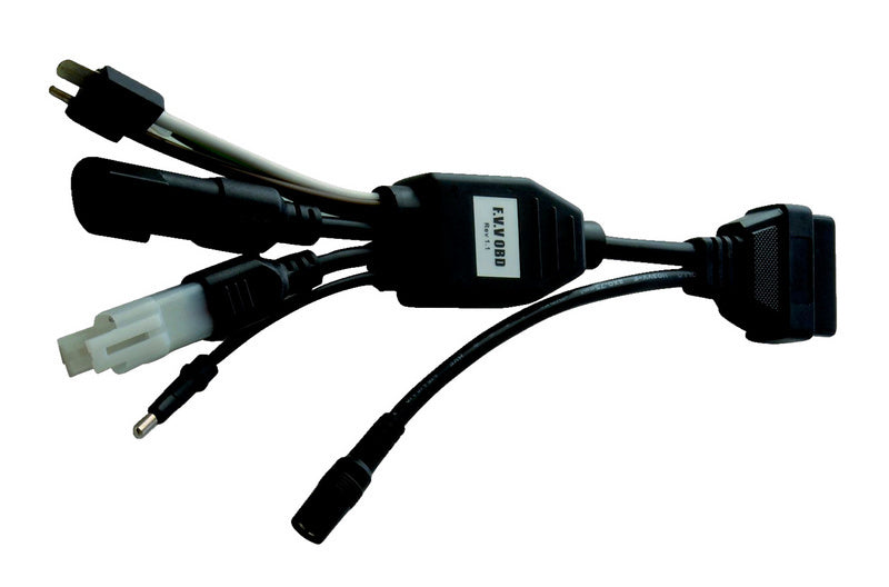 Robustes Diagnosekabel "Kfz-DIAGNKBL-KFZ" mit isolierten Drähten für präzise Fahrzeugdiagnose.