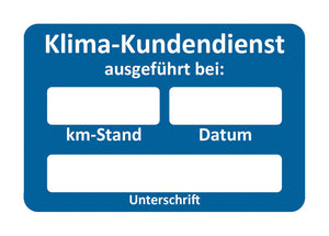 Inspektionsaufkleber Kfz KDEDIENSTKLEB - Marktplatz24