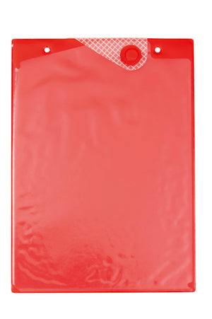 Robuste, wasserabweisende Dokumentenschutztasche mit transparenten Fächern und praktischem Verschluss.