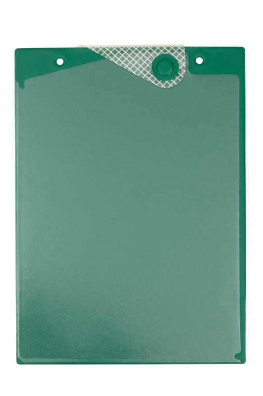 Dokumentenschutztasche mit transparenten Fächern und robustem, wasserabweisendem Material.