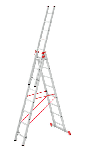 Allzweckleiter-ALLZWLEI-3TLG-ALU-3X8SPRO Verpackungsinhalt 1 Einheit