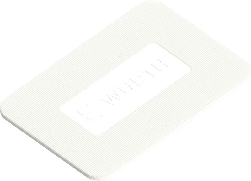 Robuster Distanzklotz aus Polypropylen für präzise Abstände bei Handwerksprojekten.