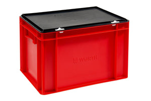 Lagerbox- LGRBOX-KST-LEER-ROT-400X300X270 Verpackungsinhalt 1 Einheit - Marktplatz24