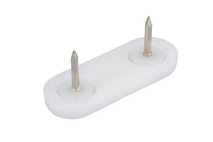 Runde Möbelgleiter aus robustem Polyethylen mit 25 mm Durchmesser für sanftes Gleiten.
