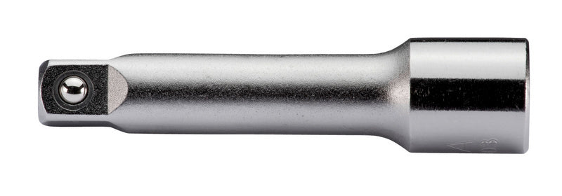 Verlängerung Steckschlüssel VERL 3/8ZO aus Chrom-Vanadium-Stahl, 150 mm lang, korrosionsbeständig.