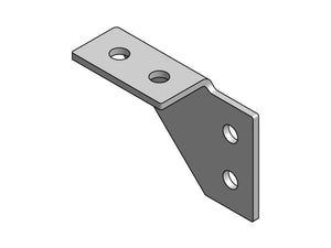 Laschenwinkel C-Montageschiene-LAWNKL-LINKS-(TZN)-(E-03-0022-08-01) Verpackungsinhalt 10 Einheit