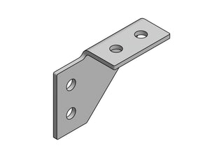 Laschenwinkel C-Montageschiene-LAWNKL-RECHTS-(TZN)-(E-03-0021-08-01) Verpackungsinhalt 10 Einheit