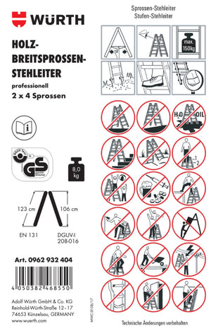 Zubehör Leitern-ETIK-(F.STEHLEI-0962932404)-PVC Verpackungsinhalt 1 Einheit