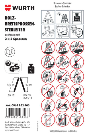 Zubehör Leitern-ETIK-(F.STEHLEI-0962932405)-PVC Verpackungsinhalt 1 Einheit
