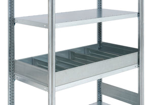 Fachbodenregal Zubehör- SCHUETTGUTLST-F.STERGL-VORN/HI-1005MM Verpackungsinhalt 1 Einheit