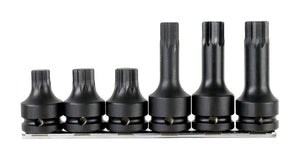Kraft-Schraubendreher-Einsatz Sort./Set- 6TLG. 1/2ZO KFT-SHRDRH-SET XZN M14-M18 Verpackungsinhalt 1 Einheit