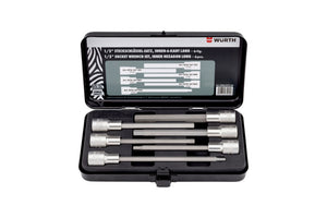 Steckschlüssel 1/2 Zoll Sortiment/Set-STESHSL-SORT-1/2ZO-IN6KT-LANG-6TLG Verpackungsinhalt 1 Einheit