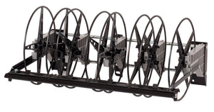 Unbestücktes Abrollsystem mit robuster Konstruktion für flexibles Materialhandling.