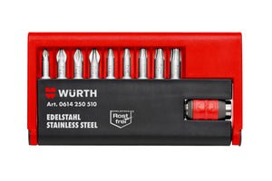 Bit Sortiment/Set gemischt-BIT-GEM-SORT-EDELSTAHL-10TLG Verpackungsinhalt 1 Einheit
