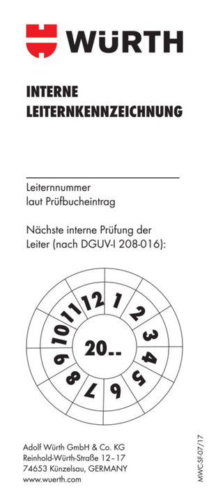 Zubehör Leitern-PRUEFPLKT-F.LEI Verpackungsinhalt 10 Einheit