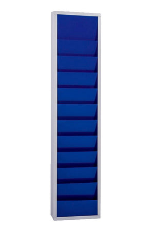 Werkstattplaner-WRKSTPLANR-1RHG-10SCHIENEN-METALL-BLAU Verpackungsinhalt 1 Einheit