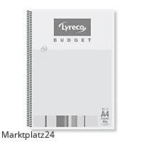 LYRECO BUDGET SPIRALBLOCK A4 KAR 80BL - Marktplatz24