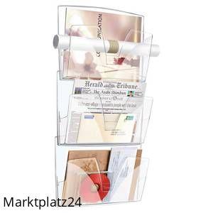 LYRECO WANDBRIEFKORB 3 FÄCH. TRANSPARENT - Marktplatz24