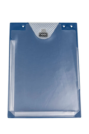 Robuste Dokumentenschutztasche mit transparenten Fächern und praktischem Verschluss für A4-Unterlagen