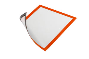 Dokumentenhalter DOKUHALT-MAGN-A4 mit Magnetfunktion für A4-Dokumente, klarer Kunststoffabdeckung.