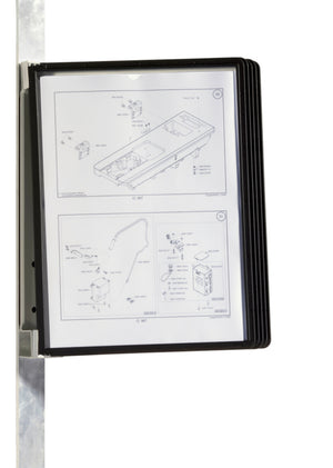 Magnetische Wandtafel zur Präsentation von Dokumenten, robust und leicht zu reinigen.