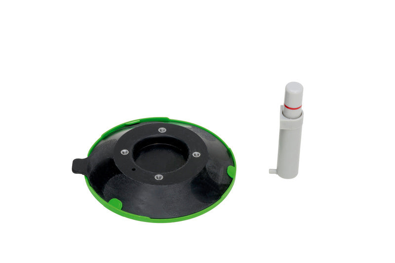 Small suction cup with a sturdy design for secure attachment to various surfaces.