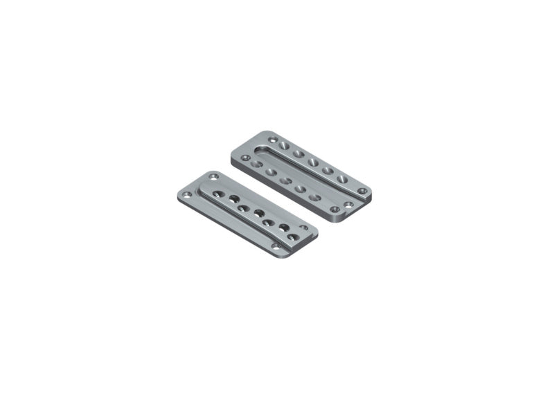 Holzverbinder in grünem Design, ideal für verdeckte Verbindungen in Holzprojekten.