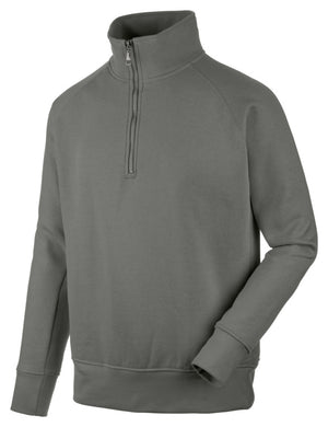 SWEATSHIRT 1/2 ZIP JOB+ SMOKE XS
