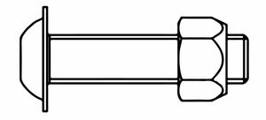 Schraube abgeflachter Halbrdkpf und Bund- SHR-ISO7380-2-08.8-MU-7042-8-A2K-M12X30 Verpackungsinhalt 100 Einheit