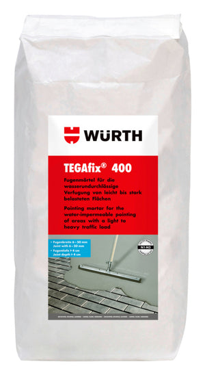 Verfugung-FUG-(TEGAFIX-400)-WASSERUNDUL-GRAU-25KG Verpackungsinhalt 24 Einheit