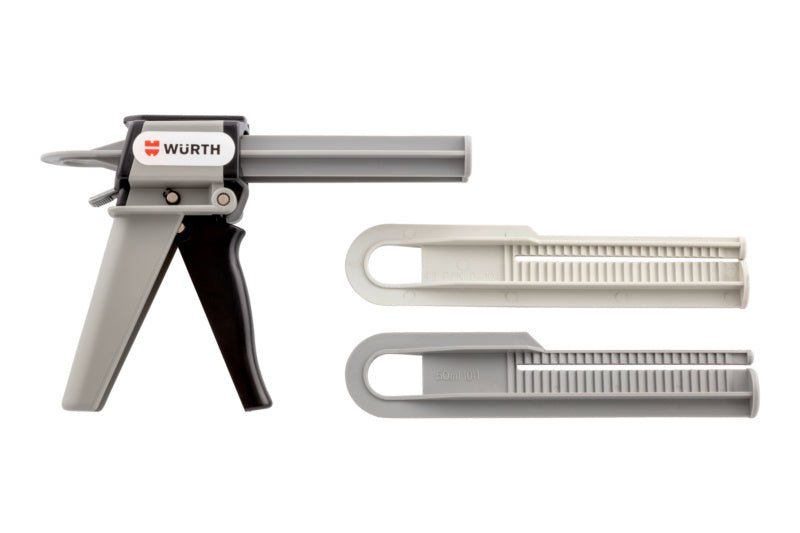 Doppelkartuschenpistole DPKARTPIST mit ergonomischem Griff und Doppelkartuschenfunktion.