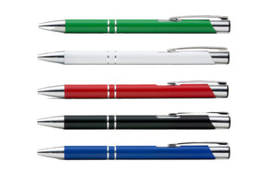 Eleganter Kugelschreiber-KULI in verschiedenen Farben mit ergonomischem Design und Druckmechanik.