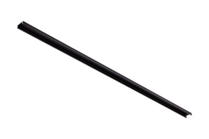Schwarze Lichtleiste mit 3,0 Metern Länge für flexible Wand- oder Deckenmontage.