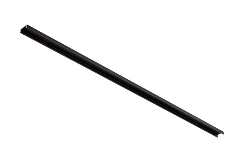 Schwarze Lichtleiste mit 3,0 Metern Länge für flexible Wand- oder Deckenmontage.