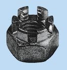Kronenmutter-MU-KRO-DIN935-8-SW13-(A2K)-M8 Verpackungsinhalt 100 Einheit