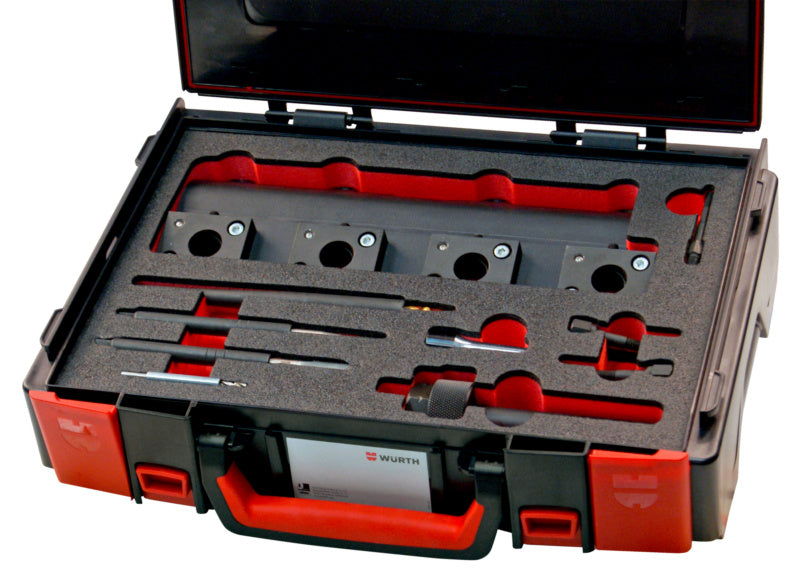 Zünd- und Glühkerzenwerkzeug Set mit verschiedenen Stecknüssen in einer praktischen Aufbewahrungsbox.