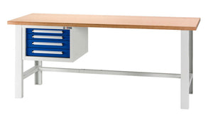 Werkbank stationär-WRKBANK-STA-BASIC-WUSK1/4-FIX-2000MM Verpackungsinhalt 1 Einheit