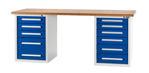 Werkbank stationär-WRKBANK-STA-BASIC-WUS2/10-FIX-2000MM Verpackungsinhalt 1 Einheit