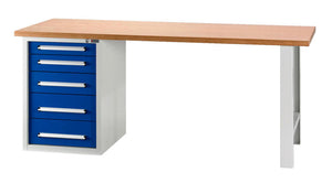 Werkbank stationär-WRKBANK-STA-BASIC-WUS1/5-FIX-2000MM Verpackungsinhalt 1 Einheit