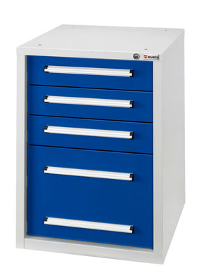 Schubladenschrank-SLSHRNK-BASIC-US4-RAL5010/RAL7035 Verpackungsinhalt 1 Einheit