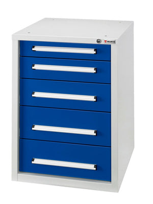 Schubladenschrank-SLSHRNK-BASIC-US5-RAL5010/RAL7035 Verpackungsinhalt 1 Einheit