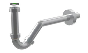 Ablauf Bidet Kunststoff verchromt- BID-ROEHRENSIPHON-KST-CR-11/4ZOX32 Verpackungsinhalt 1 Einheit