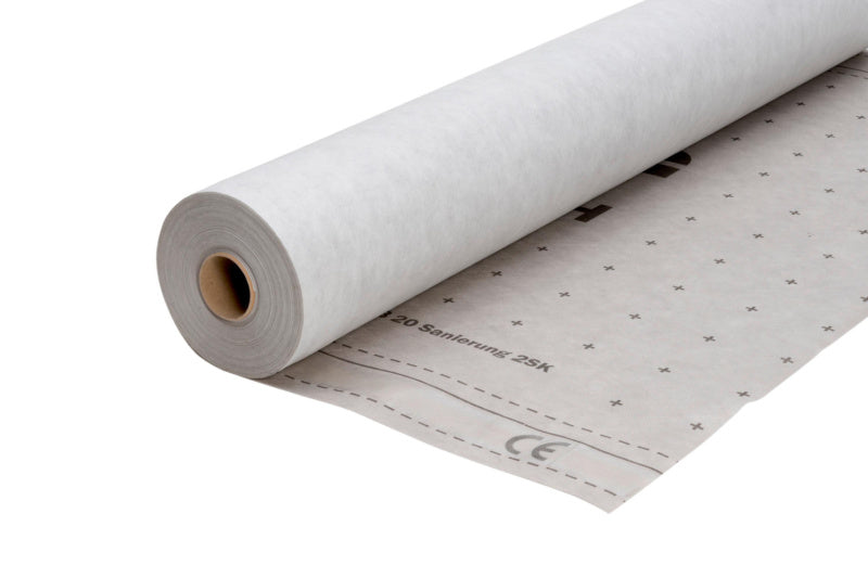 Dampfbremse-DAMPFBREMS in Rollenform, ideal für Feuchtigkeitsregulierung in Bauprojekten.