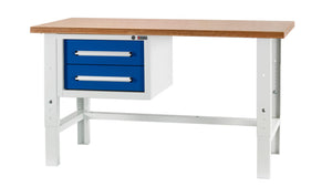 Werkbank stationär-WRKBANK-STA-BASIC-WUSK2/2-VRSTLBR-1500MM Verpackungsinhalt 1 Einheit