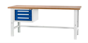 Werkbank stationär-WRKBANK-STA-BASIC-WUSK2/3-VRSTLBR-2000MM Verpackungsinhalt 1 Einheit
